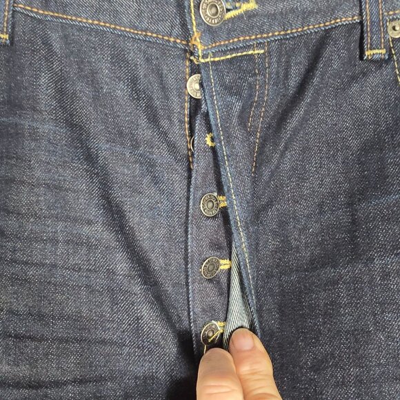 Levis 501 Button Fly Blue Jeans 40X30 Men's Straight Leg‎ Denim - Picture 7 of 10